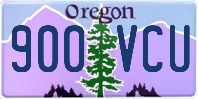 OR license plate 900VCU