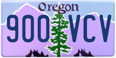 OR license plate 900VCV