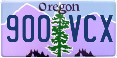 OR license plate 900VCX