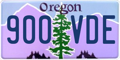 OR license plate 900VDE
