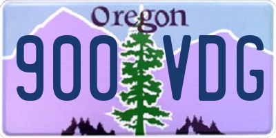 OR license plate 900VDG
