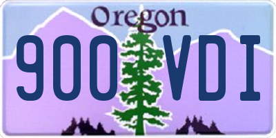 OR license plate 900VDI
