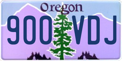 OR license plate 900VDJ