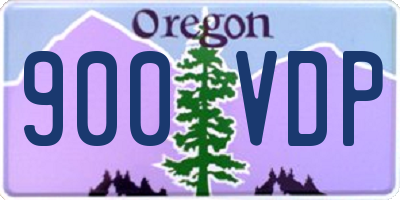 OR license plate 900VDP