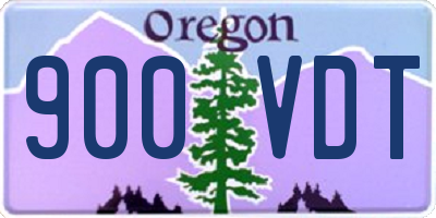 OR license plate 900VDT