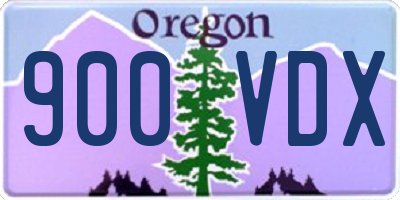 OR license plate 900VDX