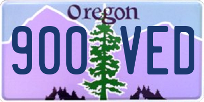 OR license plate 900VED