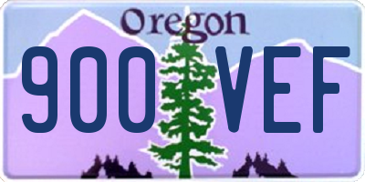 OR license plate 900VEF
