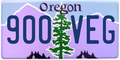 OR license plate 900VEG