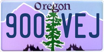 OR license plate 900VEJ