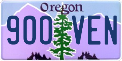 OR license plate 900VEN