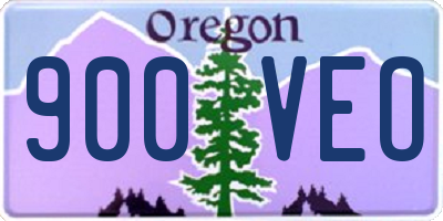 OR license plate 900VEO