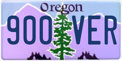 OR license plate 900VER