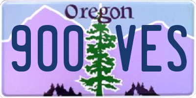 OR license plate 900VES