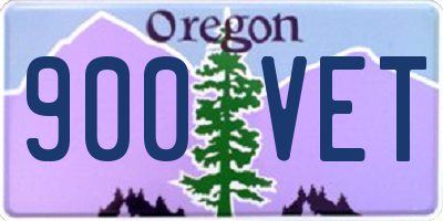 OR license plate 900VET