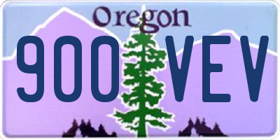 OR license plate 900VEV