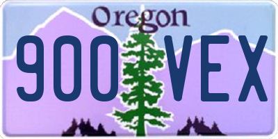 OR license plate 900VEX