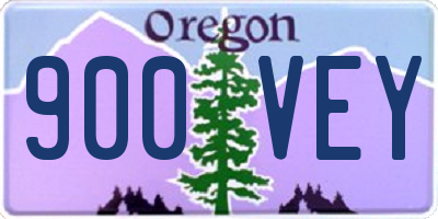 OR license plate 900VEY