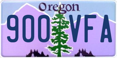 OR license plate 900VFA