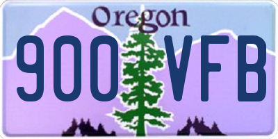 OR license plate 900VFB