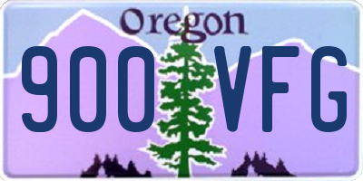 OR license plate 900VFG
