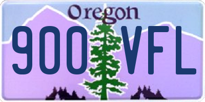 OR license plate 900VFL