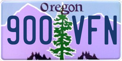 OR license plate 900VFN