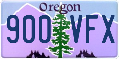 OR license plate 900VFX