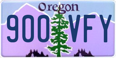 OR license plate 900VFY