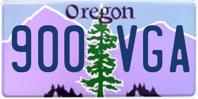 OR license plate 900VGA
