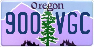 OR license plate 900VGC