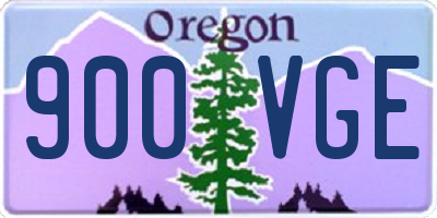 OR license plate 900VGE