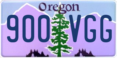OR license plate 900VGG