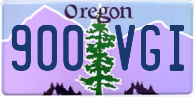 OR license plate 900VGI