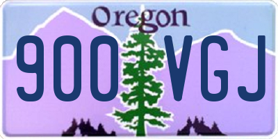 OR license plate 900VGJ