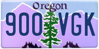 OR license plate 900VGK
