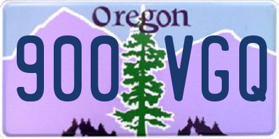 OR license plate 900VGQ