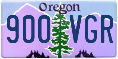 OR license plate 900VGR