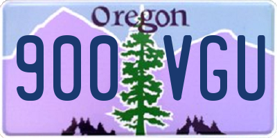 OR license plate 900VGU