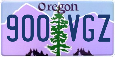 OR license plate 900VGZ