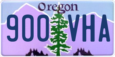 OR license plate 900VHA