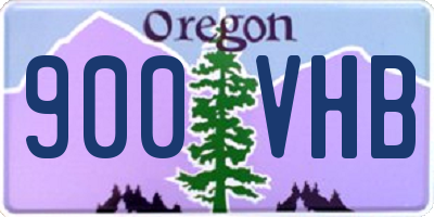 OR license plate 900VHB