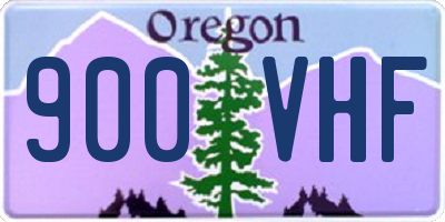 OR license plate 900VHF
