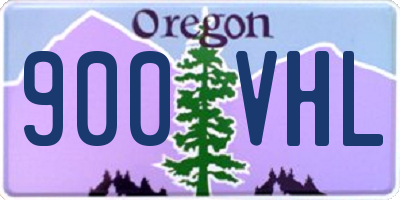 OR license plate 900VHL