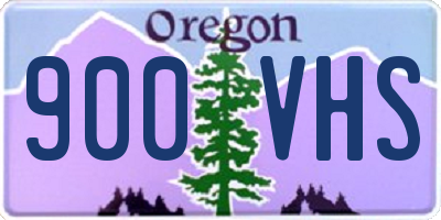 OR license plate 900VHS