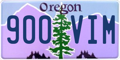 OR license plate 900VIM