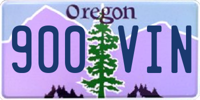 OR license plate 900VIN