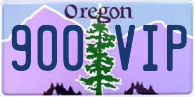 OR license plate 900VIP
