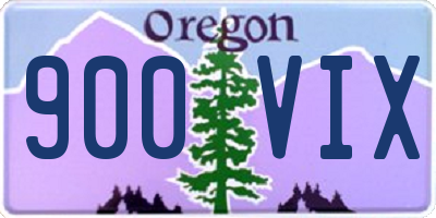 OR license plate 900VIX