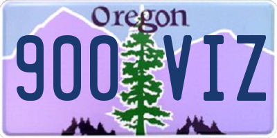 OR license plate 900VIZ